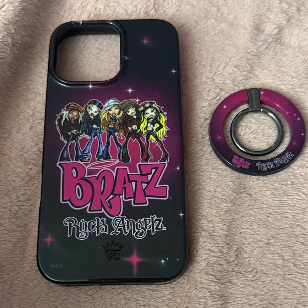 Bratz Rock Angelz Black Phone Case with Ring Holder
